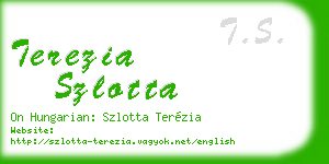 terezia szlotta business card